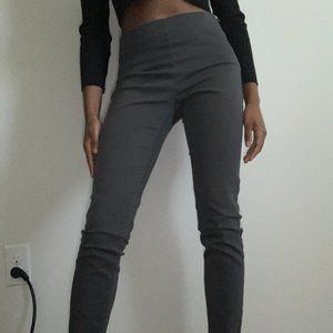 H&M Cotton Pants in Dark Gray